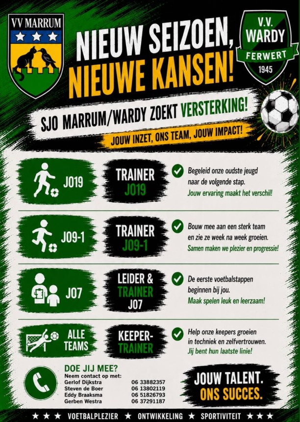 Versterking gezocht